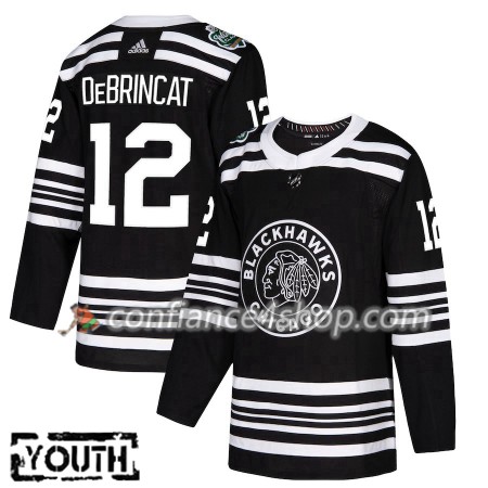Adidas Maillot de Hockey Chicago Blackhawks Alex DeBrincat 12 2019 Winter Classic Noir Authentic - Enfant